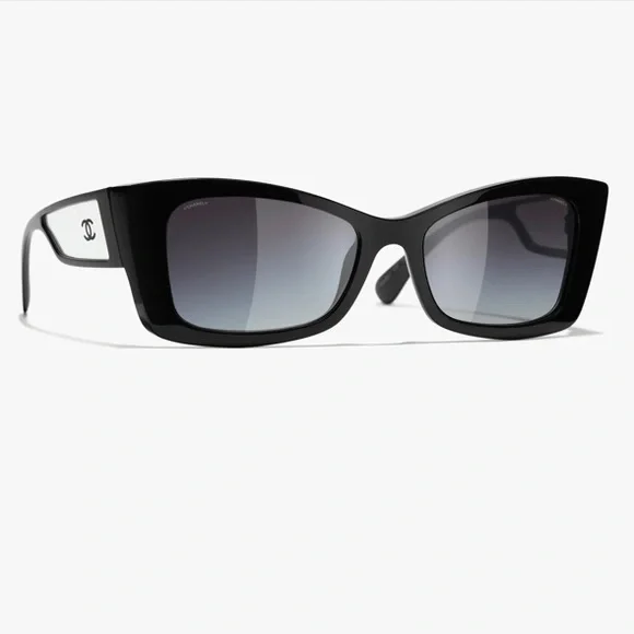 ISO!!!! Chanel acetate rectangle sunglasses - Picture 1 of 3